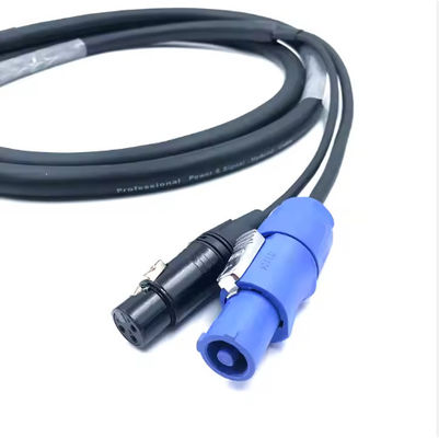 Câble hybride XLR 3 broches vers Powercon True1 12A 250V