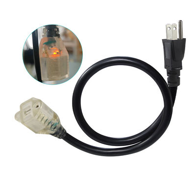 Cordon d'extension électrique 18AWG 1.2M, prise à prise à 3 broches pour appareils électroménagers/atelier