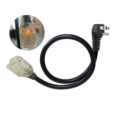 Cordon d'extension électrique 18AWG 1.2M, prise à prise à 3 broches pour appareils électroménagers/atelier