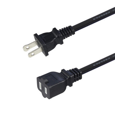 Cable d'alimentation de remplacement mince 15A 125V NEMA 1-15P à 1-15R Cordon d'extension pour petits appareils électroniques / appareils portables