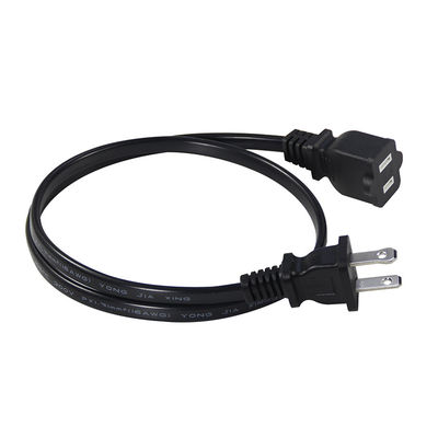 Cable d'alimentation de remplacement mince 15A 125V NEMA 1-15P à 1-15R Cordon d'extension pour petits appareils électroniques / appareils portables
