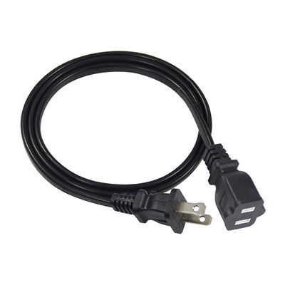 Cable d'alimentation de remplacement mince 15A 125V NEMA 1-15P à 1-15R Cordon d'extension pour petits appareils électroniques / appareils portables