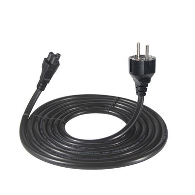 Cordon d'alimentation UE à C5 certifié CE de 2 m de résistance à la flamme pour chargeurs d'ordinateurs portables/appareils médicaux/machines industrielles 220V-250V