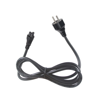 Cordon d'alimentation UE à C5 certifié CE de 2 m de résistance à la flamme pour chargeurs d'ordinateurs portables/appareils médicaux/machines industrielles 220V-250V