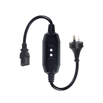 Cordon d'alimentation AU 3P à C13 avec prise de sécurité RCD 10A 250V