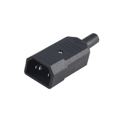 Cordon de connecteur électrique à haute tension à trois branches IEC 60320 C14 à retardateur de flamme V0 pour racks serveur/câbles d'alimentation d'ordinateur 10A 250V 105°C