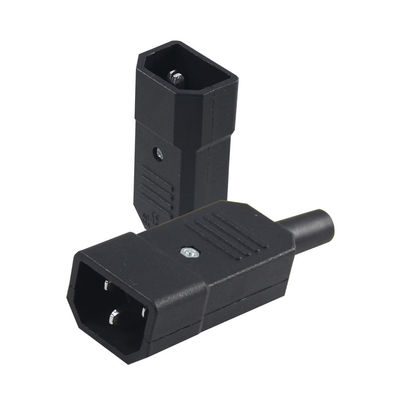 Cordon de connecteur électrique à haute tension à trois branches IEC 60320 C14 à retardateur de flamme V0 pour racks serveur/câbles d'alimentation d'ordinateur 10A 250V 105°C