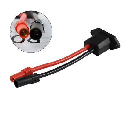 Kit de connecteurs de câbles d'alimentation C14 à XT150 avec câble mâle (noir) et câble femelle (rouge) pour systèmes d'énergie solaire/véhicules électriques - câblage lourd 14AWG