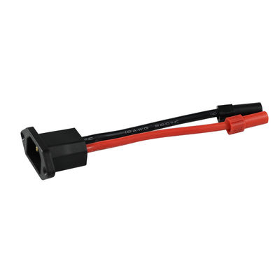 Kit de connecteurs de câbles d'alimentation C14 à XT150 avec câble mâle (noir) et câble femelle (rouge) pour systèmes d'énergie solaire/véhicules électriques - câblage lourd 14AWG