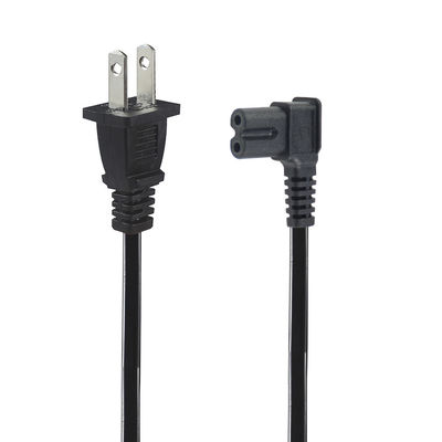 Corde électrique US 2 broches à C7 pour appareils électroniques domestiques/bureaux avec 125V 10A 1,5M