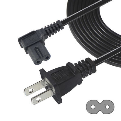 Corde électrique US 2 broches à C7 pour appareils électroniques domestiques/bureaux avec 125V 10A 1,5M