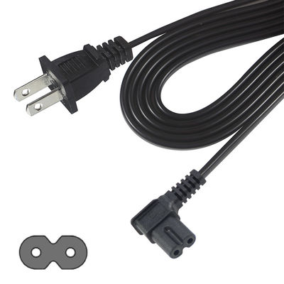 Corde électrique US 2 broches à C7 pour appareils électroniques domestiques/bureaux avec 125V 10A 1,5M