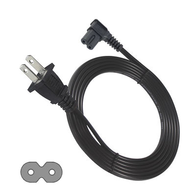 Corde électrique US 2 broches à C7 pour appareils électroniques domestiques/bureaux avec 125V 10A 1,5M