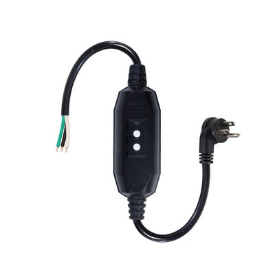 Cordon d'alimentation industriel de qualité lourde 18AWG NEMA 5-15P avec protection RCD et extrémités de fil nu pour machines et appareils ménagers