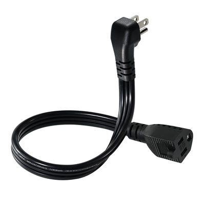 14 AWG SPT-3 câble d'alimentation à fil plat NEMA 5-15P à 5-15R prise à lame droite 15A 125V câble flexible pour usage industriel / domestique