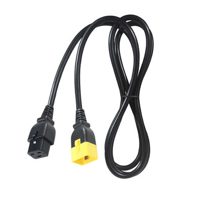 Blocage du câble d'alimentation de prolongation C19-C20 16A 250V pour les racks serveurs/machines extérieures avec fil 16AWG