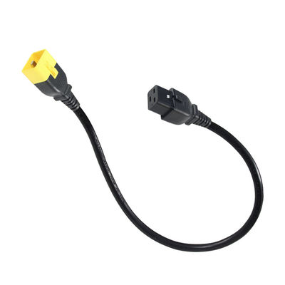 Blocage du câble d'alimentation de prolongation C19-C20 16A 250V pour les racks serveurs/machines extérieures avec fil 16AWG