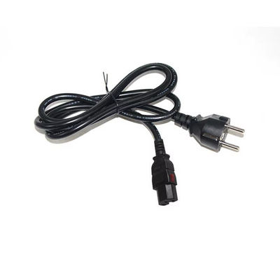 Cordon d'alimentation 10A 250V certifié UE 2Pin à C15 avec VDE/CE Sécurité pour appareil électroménager et rack de serveur (1.2M Heavy Duty)