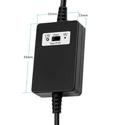 USB A mâle à DC5,5*2,1 mm câble de tension 5V à 9V/12V convertisseur pour les appareils d'alimentation avec protection contre la surcharge
