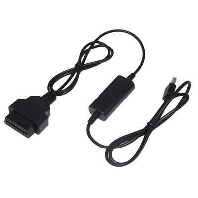 Cable d'augmentation de tension USB à OBD Convertisseur à accélération de 5V à 12V pour les systèmes de charge de véhicules avec protection contre les courts-circuits (entrée 5V sortie 12V)