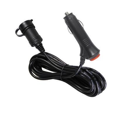Cordon d'extension de l'allume-cigarette de voiture à la prise de 12V/24V avec deux ports USB pour les appareils de recharge de camions de camping-cars 10A 3Meter CE certifié