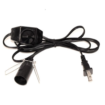 NEMA 1-15P to E14 Socket Adapter Cable with Dimmer, Power Plug Converter for Light Bulb Lamp Holder SPT-2 18AWG Le câble est équipé d'une prise de courant