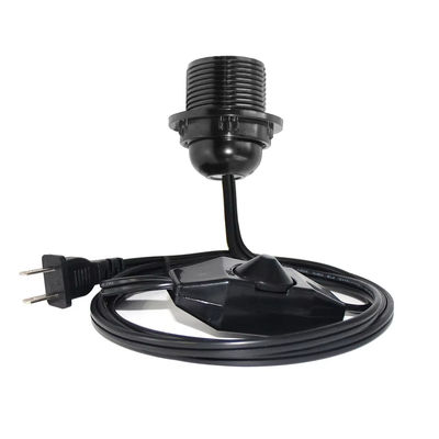 Cable d'adaptateur de prise résistant à la flamme durable avec prise d'ampoule E26 et commutateur d'atténuation en ligne, NEMA 1-15P à convertisseur E26