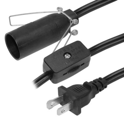 Convertisseur de porte-ampoules étanche NEMA1-15P E14 avec câble de commutation pour le câblage de lampes intérieures 250V 15A