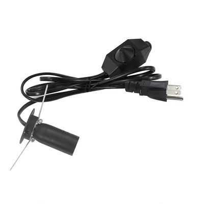Adaptateur NEMA5-15P vers ampoule E14 avec interrupteur 303, câble de 1,8 m