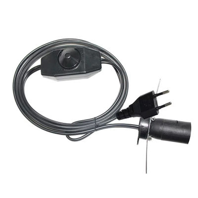 Cable d'appui à ampoules EU E14 avec interrupteur de diminution de luminosité pour lampes à sel
