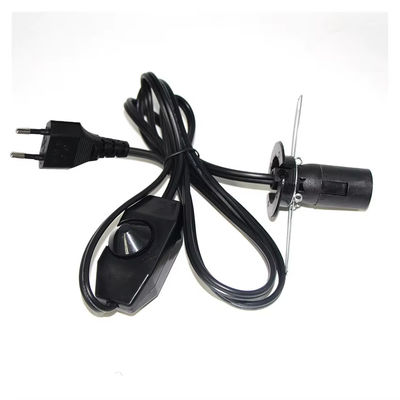 Cable d'appui à ampoules EU E14 avec interrupteur de diminution de luminosité pour lampes à sel