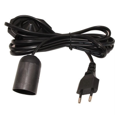 Cable de support d'ampoule EU E27 à prise éteignable pour lampes à sel de l'Himalaya
