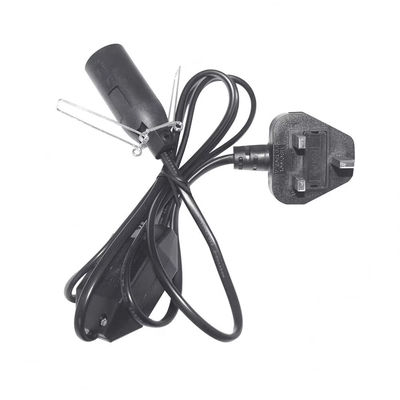 UK Plug E14 Adaptateur d'ampoule avec commutateur réglable et certification CE