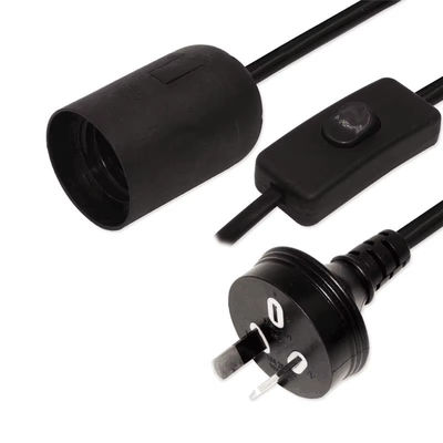 Adaptateur prise AU vers douille E27 avec interrupteur 303 250V 10A