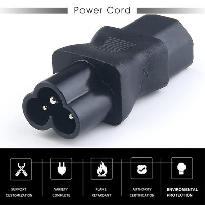 Adaptateur électrique universel à courant élevé C13 à C6 prise à 3 broches entrée pour centre de données/appareils de bureau 100-240V 10A certifié CE