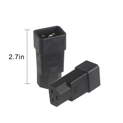 Adaptateur de prise d'alimentation C13 à C20 16A 250V pour équipement industriel
