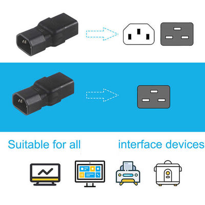 Adaptateur électrique industriel C19 à C20 16A 250V certifié CE