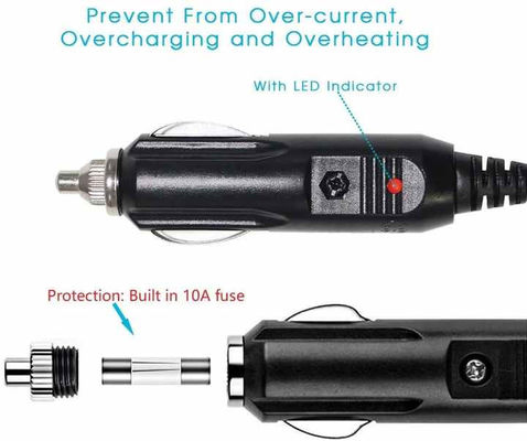 Allume-cigare universel pour voiture vers câble OBD2 12V-24V 16 pieds