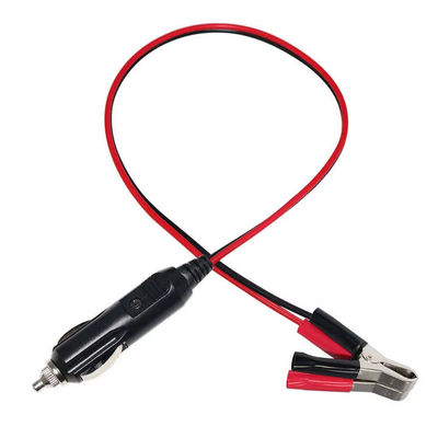 12V/24V allume-cigare à pinces de batterie câble d'adaptateur pour l'alimentation d'urgence de voiture chargeur solaire dispositif portable 16AWG