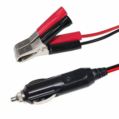 12V/24V allume-cigare à pinces de batterie câble d'adaptateur pour l'alimentation d'urgence de voiture chargeur solaire dispositif portable 16AWG