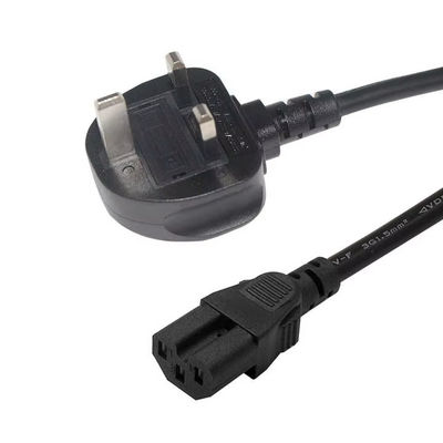 Corde électrique C15 standard britannique chaudière lourde plomb 3 broches prise IEC C15 câble pour chaudière à eau machine à café avec options