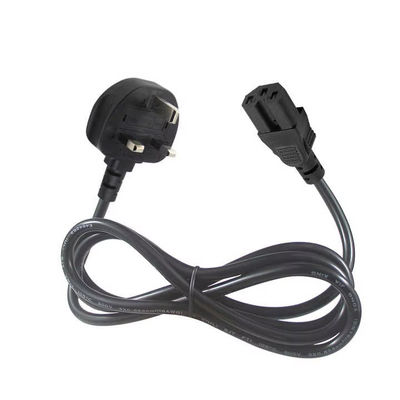 Corde électrique C15 standard britannique chaudière lourde plomb 3 broches prise IEC C15 câble pour chaudière à eau machine à café avec options