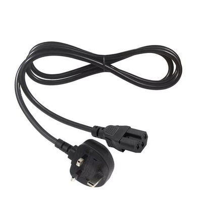 Corde électrique C15 standard britannique chaudière lourde plomb 3 broches prise IEC C15 câble pour chaudière à eau machine à café avec options