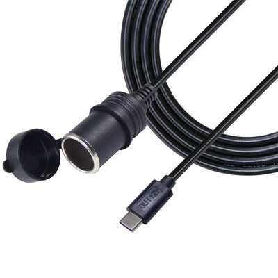 12V 24V double entrée Adaptateur de chargeur USB-C pour voiture Convertisseur pour chargeur de véhicule avec QC3.0 Charge rapide & Protection de sécurité