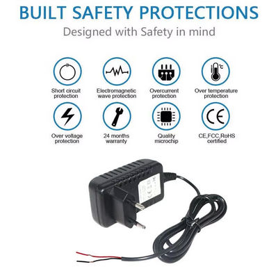 Cordon d'alimentation de l'UE avec extrémité de fil nue ️ 2 broches de câble à courant alternatif européen pour bricolage, LED, alimentation électrique