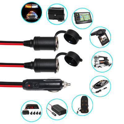 Adaptateur à double prise féminine pour l'extension d'alimentation du véhicule 12V/24V