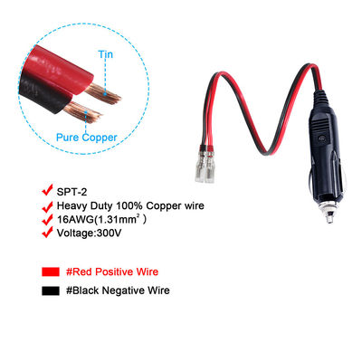 12V connecteur de briquette de voiture à Faston 850 câble de connecteur de terminal pour l'alimentation électrique