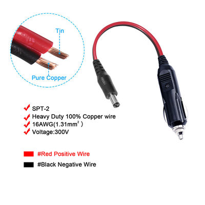 12V allume-cigare pour voiture à câble de courant continu 5.5mm 5A