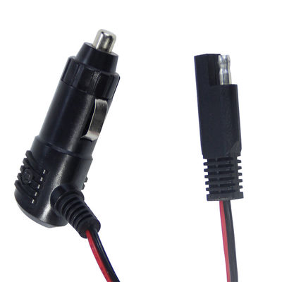 12V connecteur de cigarette avec commutateur à connecteur SAE câble d'alimentation pour le chargeur de batterie du panneau solaire et l'utilisation de la moto