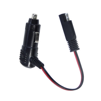 12V connecteur de cigarette avec commutateur à connecteur SAE câble d'alimentation pour le chargeur de batterie du panneau solaire et l'utilisation de la moto